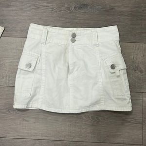 white mini skirt size small